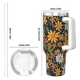 thumbnail image 4 of 40zo Ice Bar Cup With Handle Double Insulation Large Capacity Rust Prevention For Daily Travel And Other Scenes Groovy Flowers (17), 4 of 8