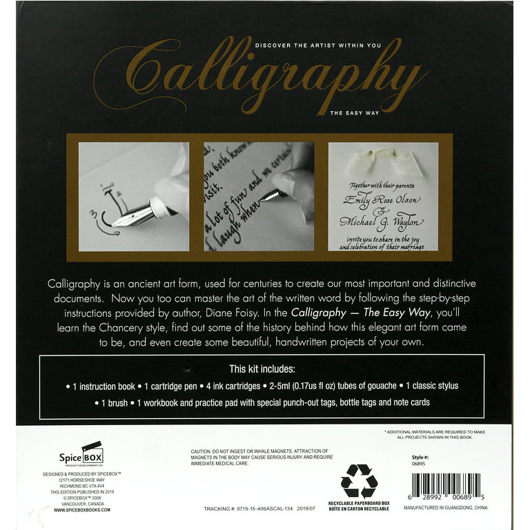 SpiceBox Adult Art Craft & Hobby Kits Art Studio Calligraphy