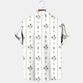 thumbnail image 5 of Hfozny Men's Fashion Summer Button Down Holiday Short Sleeve Beach Shirts Tropical Hawaiian Floral Shirts Vintage Clothes Wrinkle Free White XXXL Tops for Big and Tall Men, 5 of 5