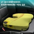 thumbnail image 4 of Premium Sunflower Pattern Memory Foam Seat Cushion Ergonomic Chair Pad for Office Chair, Car, Airplane & Bleachers Sciatica, Tailbone Hip & Back Pain Relief - Chair Cushion for Long Office Workers., 4 of 5