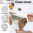thumbnail image 6 of COEQINE Tissue Box Cover PU Leather Rectangle Tissue Case Holder Facial Tissue Dispenser for Bathroom Bedroom Kitchen Office Car Modern Decorative, Brown Leopard Print, 6 of 7