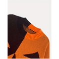 thumbnail image 4 of Vestido De Punto Con Patrón De Cara De Calabaza De Halloween, Vestido Informal De Manga Larga Con Bloques De Color Para Invierno Y Otoño, Ropa De Mujer, 4 of 4