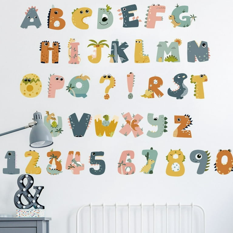 Nursery Alphabet, Alphabet Wall Decal, Colorful Alphabet Letter