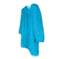 thumbnail image 6 of JGGSPWM Women's Fluffy Long Sleeve Faux Furry Coat Lapel Winter Parka Overcoat Outerwear Sky Blue 2XL, 6 of 8