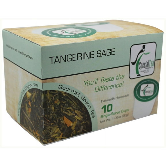 Special Tea Tangerine Sage Green Tea Single Serve Cups