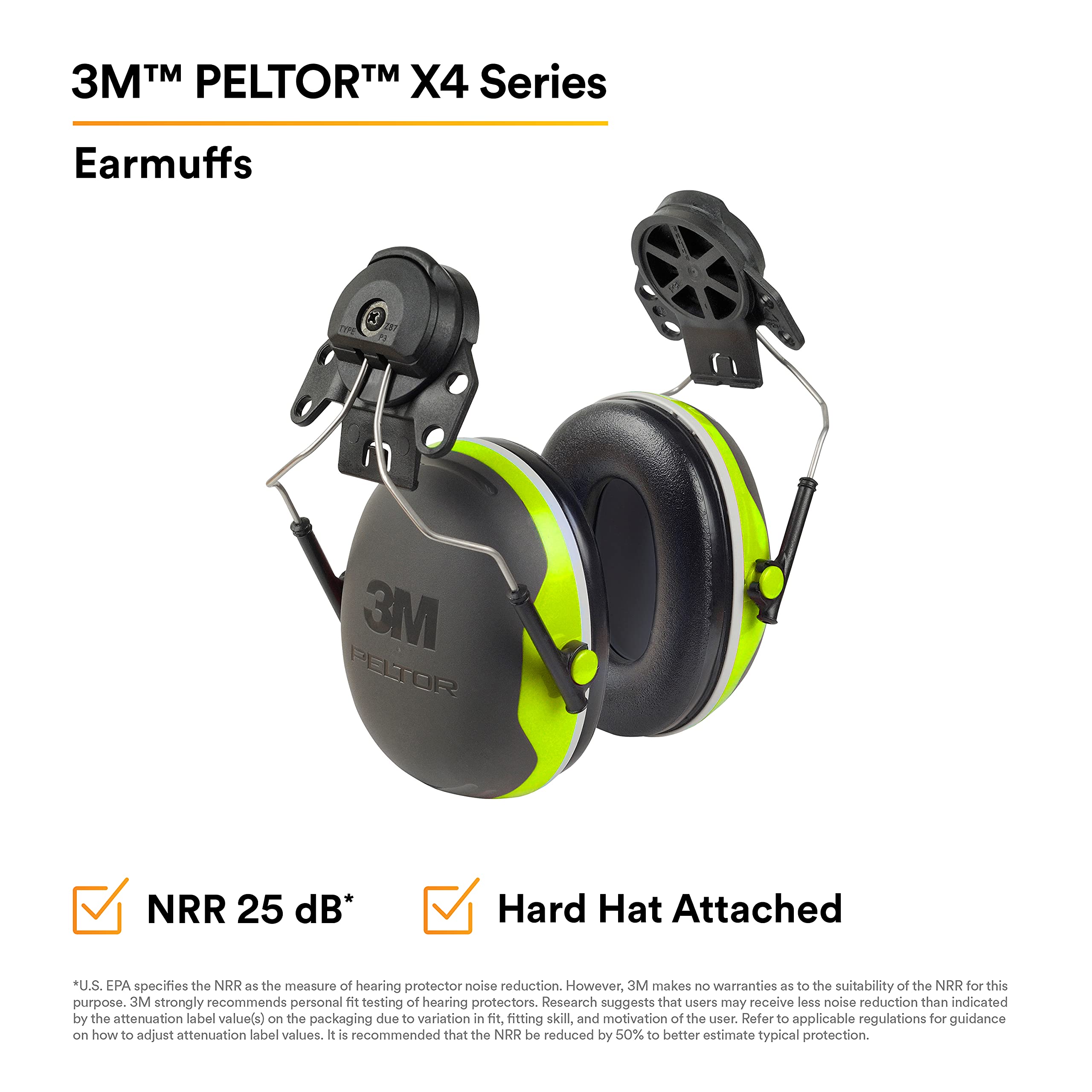 AAD 3M PELTOR X4 Earmuffs X4P3E/37278 Hunting Range & Shooting