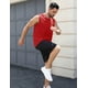thumbnail image 5 of Camiseta sin mangas Cotrasen para hombre, UPF 50+, cuello redondo, transpirable, color rojo XL, 5 of 6