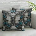 thumbnail image 3 of TIAOTIAOHOU and Watch You Everyday-Butterfly Throw Pillow Cover, Inspirational Butterfly Cushion Cover for Sofa Bed Home Decor, Gift for a Widowed Friend, 3 of 5