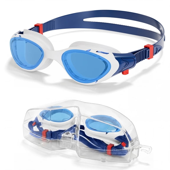 Adult Swimming Goggles Anti-Fog No Leak, UV Protection Swim Goggles for Men Women with Adjustable Strap