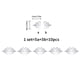 thumbnail image 5 of Worallymy 10 piezas Adhesivo de pared Acrílico Flor Espejo Autoadhesivo Calcomanía Baño Dormitorio Hogar DIY Decoración de pared Plata Worallymy JD735815494, 5 of 7