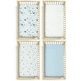 thumbnail image 3 of Bimocosy Crib Sheets Fitted 4 Pack for Baby Boys & Girls, Soft Microfiber Toddler Bed Sheets for Standard Crib & Toddler Mattresses 52'’ x 28'' (Ranch), 3 of 6