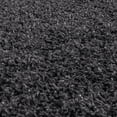 thumbnail image 7 of Bliss Rugs Transitional Solid Color 5'3'' Round Dark Gray Polypropylene Indoor Area Rug, 5'3'' Round, 7 of 7