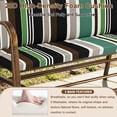thumbnail image 6 of Outdoor Loveseat Glider Cushion 42”x48” Waterproof Patio Seat Pad for Bench, Swing & Furniture,1PCS, 6 of 7