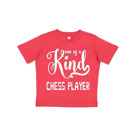 

Inktastic Gift for Chess Player | One of a Kind Chess Player (white) Gift Toddler Boy or Toddler Girl T-Shirt