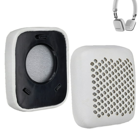 Replacement Earpads Earmuffs for HARMAN KARDON SOHO Headphones Sealed Soundproof and Noise Reducing Ear Pads White  Protein leather