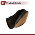 thumbnail image 4 of Cubierta de pomo de cambio antideslizante para automóvil, protector de manija de cambio para Ford Fusion 13-16, cuero sintético marrón y negro, 4 of 6