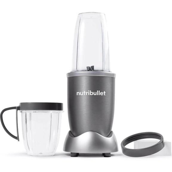 Open Box NutriBullet Silver Magic Bullet Superfood Nutrition Extractor Blender, 8 Piece