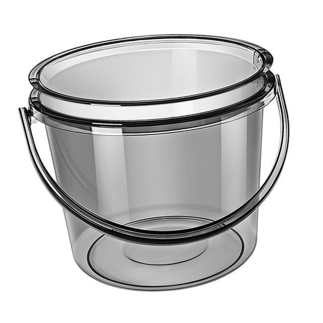 Cubo de agua con tapa Cubo de baño Cubo de limpieza Cubo de agua pequeño Gris
