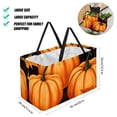 thumbnail image 2 of Maple Ieaf Pumpkin Portable Reusable Collapsible Bucket Picnic Basket Grocery Baskets Storage Bag Large Capacity Oxford Cloth Foldable Bucket, 2 of 7