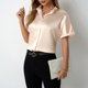 thumbnail image 1 of mfyjkho Tops Deportivos Para Mujer, Blusas De Manga Corta Con Cuello Vuelto Y Color Liso Para Mujer Tops Para Salir Para Mujer Xl, 1 of 4