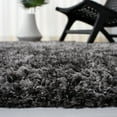 thumbnail image 4 of SAFAVIEH Iceland Issie Abstract Shag Area Rug, Dark Grey/Ivory, 6'7" x 6'7" Square, 4 of 8