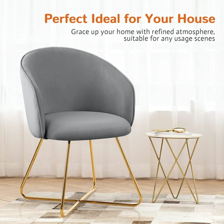 Light grey 2024 velvet armchair