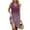 Purple, variant on WTOBBY Women's Retro Floral Print Sleeveless V-Neck Casual Summer Dress with Splicing Design Beach Vacation Style for Pool Parties and Resort Events,Army GreenL