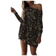 thumbnail image 1 of Otoño e invierno Mujer Casual Navidad Impreso Jersey Cuello redondo Blusa de manga larga Tops Sudaderas Fridja FKASFK1616, 1 of 9