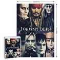 thumbnail image 2 of Johnny Depp Jigsaw Puzzle, Wood Puzzles Adult, 35 PCS Jigsaw Puzzle Perfect for Game Nights, 2 of 7