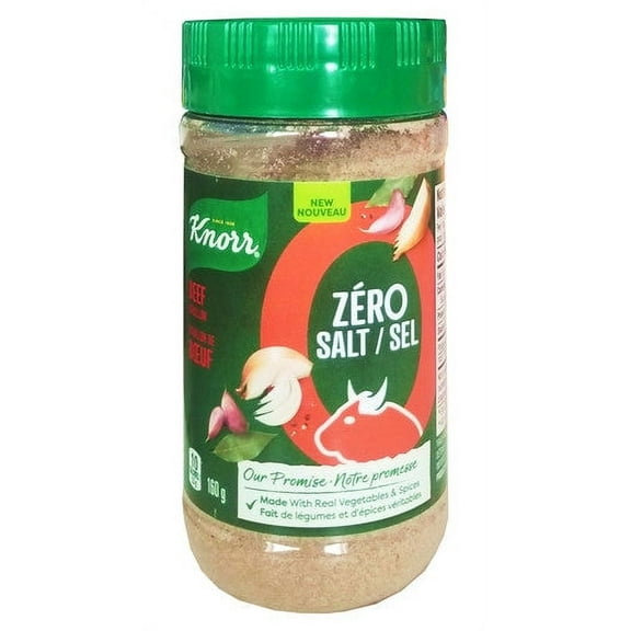 Knorr Zero Salt Beef Bouillon Powder, 160g/5.6 oz