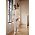 thumbnail image 2 of COOFANDY Men's Casual Blazer Lightweight Slim Fit Suit Jacket Two Button Cotton Sport Coats, 2 of 6
