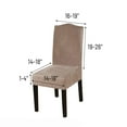 thumbnail image 3 of Velvet Spandex Chair Covers for Dining Room Set of 2, Soft Stretch Chair Furniture Protectors Slipcovers, Removable and Washable for Restaurant Hotel Ceremony, 3 of 4