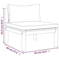 thumbnail image 5 of vidaXL 3-Seater Garden Sofa with Cushion Solid Acacia Wood, 5 of 5