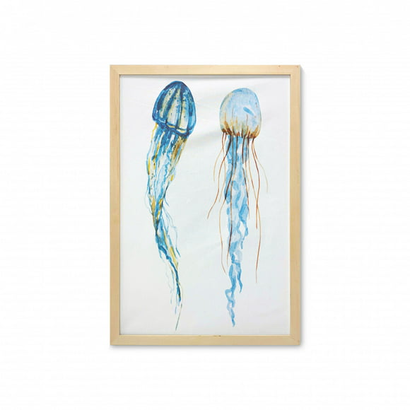 Jellyfish Sea Glass Art
