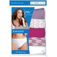 thumbnail image 5 of Women's Cotton Tagless Hi-Cut Panties 5-Pack, 5 of 6