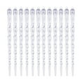 thumbnail image 6 of Eosunjian 12 Pcs Clear Crystal-like Icicles Pendant Realistic Icicle Hanging Ornament Simulated Spiral Ice Cone for Xmas Tree Winter Ice Snow Theme Wonderland Party, 6 of 13