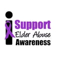 thumbnail image 3 of CafePress - Elder Abuse Support White T Shirt - Men's White Classic Cotton T-Shirts, 3 of 4