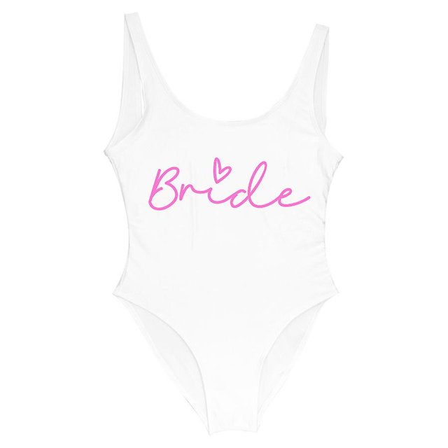 S-3xl estampado dorado equipo novia una pieza traje de baño escuadrón mujer traje de baño despedida de soltera traje de baño verano Beatchwear traje de baño