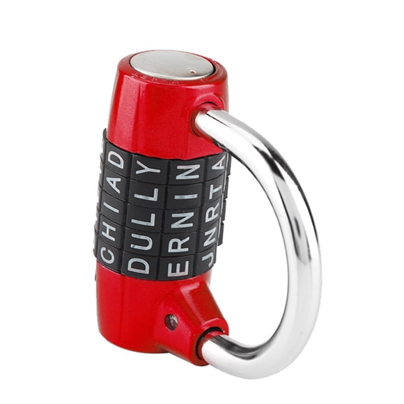 5 Dial Digit Combination Lock, Zinc Alloy Gym Locker Lock Master Combination Lock for Travel Bag, Suit Case, Lockers, Gym
