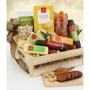 From You Flowers - Meat & Cheese Wooden Crate