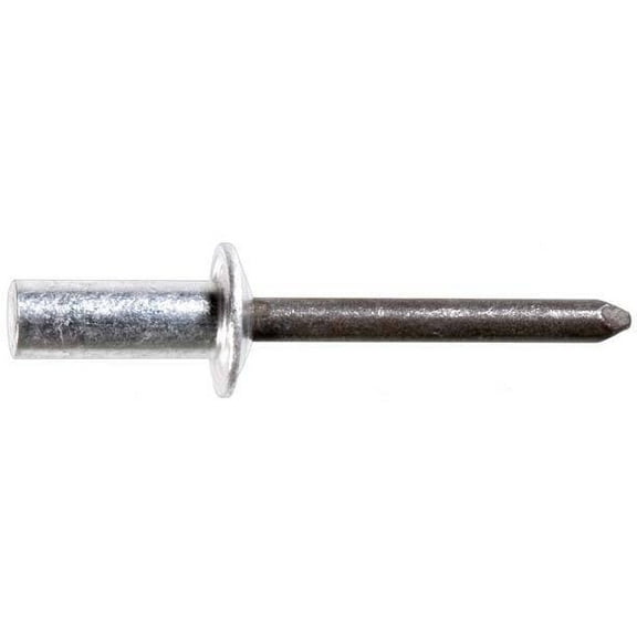 Auveco # 21440 Closed End Rivet 1/4" Dia., 1/2" Flange, 1/4" x 3/8" Grip. Qty 25.