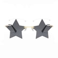 thumbnail image 4 of Star Shaped Sunglasses Fashion Rimless Pentagram Eyewear for Party Festival Costume Accessory Gray, 4 of 7