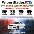 thumbnail image 2 of 2011 Suzuki Kizashi Beam Wiper Blades Wipers w/1yr Warranty (Set of 2) (WiperBladesUSA), 2 of 5