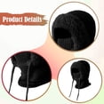 thumbnail image 6 of yotijay Balaclava Hood Neck Warmer Thermal Full Face Mask for Winter Hiking Climbing black, 6 of 8