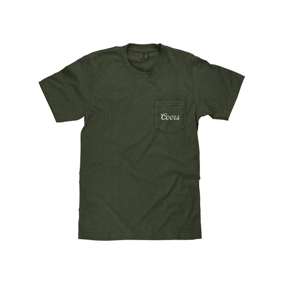 Tee Luv x Comfort Colors Men's Faded Coors Rodeo Cowboy Front Pocket Tee Shirt (L)