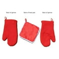 thumbnail image 6 of Bwiyojiz Home Decor Decoration Count 2pcs Cloth Santa Claus Insulated Mitts and Pads Kitchen Baking Set Oven Flannel Christmas Tree Ornaments with Lanyard, Christmas Gifts, Red, 6 of 6