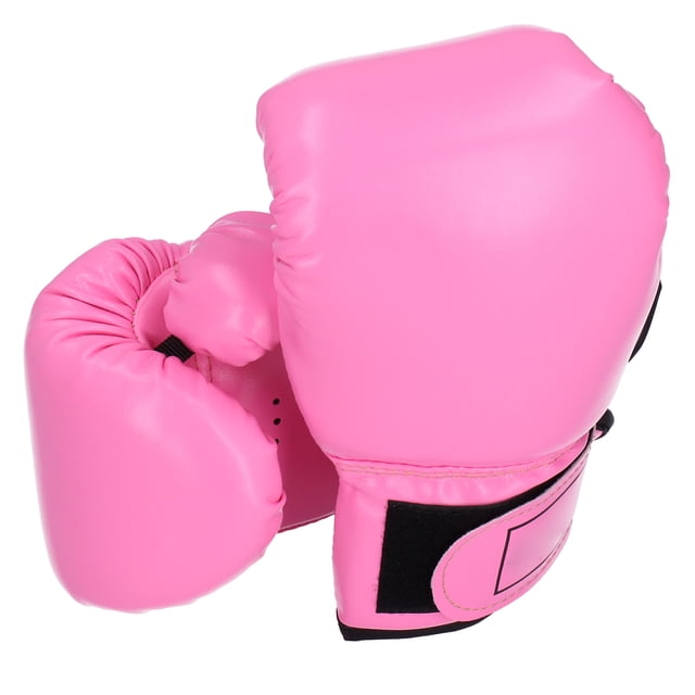 Porter des Gants de Kickboxing de Résistance, des Gants de Boxe de Combat, pour les Enfants Fushia