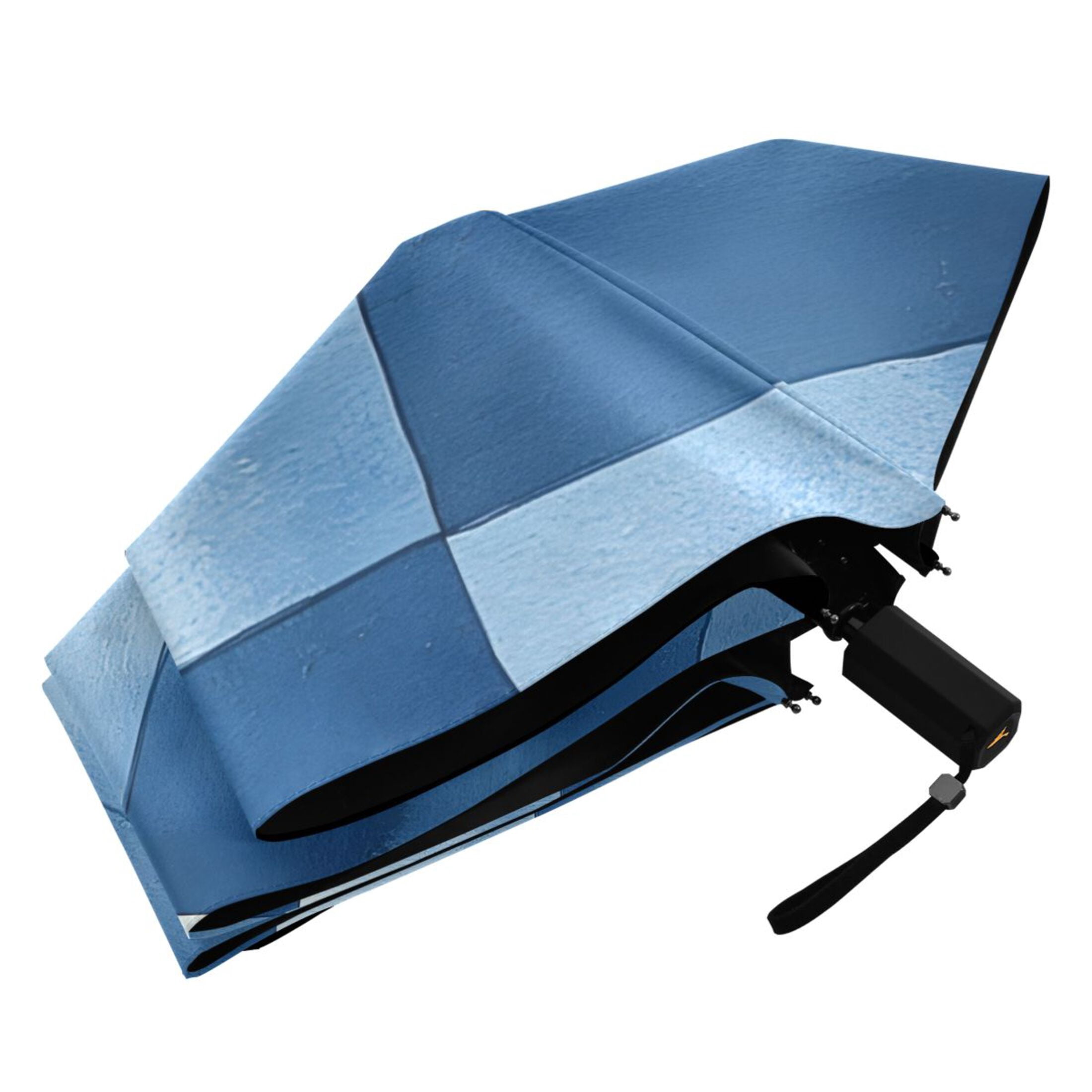 ALAZA Checkered Grid-z1 UPF 50+ Compact Folding Umbrella for Rain Travel Umbrella Packable