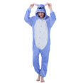thumbnail image 4 of Kigurumi-Pijama de punto para hombre y mujer, ropa de dormir de franela, de animales, para parejas, para invierno, 4 of 4