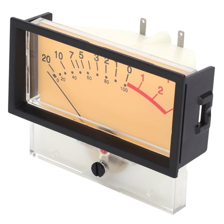 Newwyt 12-16V VU Meter Pannello analogico Misuratore di Livello Audio Retroilluminazione Blu Nessun Driver Necessario per Amplificatore di Potenza Misuratore di Potenza Digitale ABS